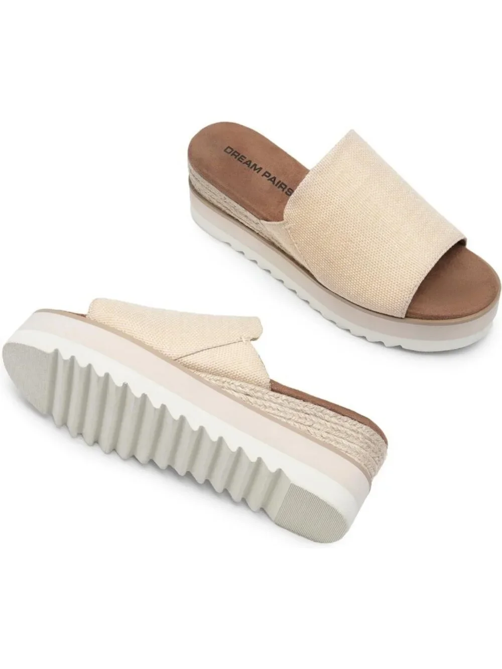 Stylish Platform Espadrille Sandals | Boho Wedge Slip-On Summer Slides for Women